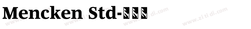 Mencken Std字体转换